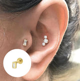 Silver 925 Earring For Women Zirconia Stud Earrings