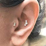 Silver 925 Earring For Women Zirconia Stud Earrings