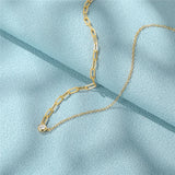 925 Silver Collarbone Necklace for Women Wedding Jewelry