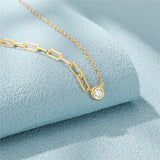 925 Silver Collarbone Necklace for Women Wedding Jewelry