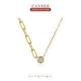 925 Silver Collarbone Necklace for Women Wedding Jewelry