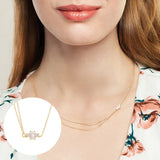 Zircon Necklace 925 Sterling Silver Jewelry Choker Bijoux Collar