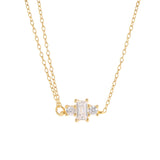 Zircon Necklace 925 Sterling Silver Jewelry Choker Bijoux Collar