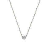 925 Silver Zircon Clavicle Chain Necklace for Women Wedding