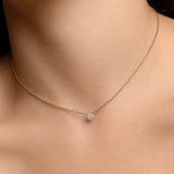925 Silver Zircon Clavicle Chain Necklace for Women Wedding