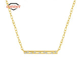 925 Silver CZ Choker Necklace Women Wedding Jewelry