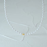 S925 Sterling Silver Plated Pearl Clavicle Chain For Women