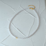 S925 Sterling Silver Plated Pearl Clavicle Chain For Women