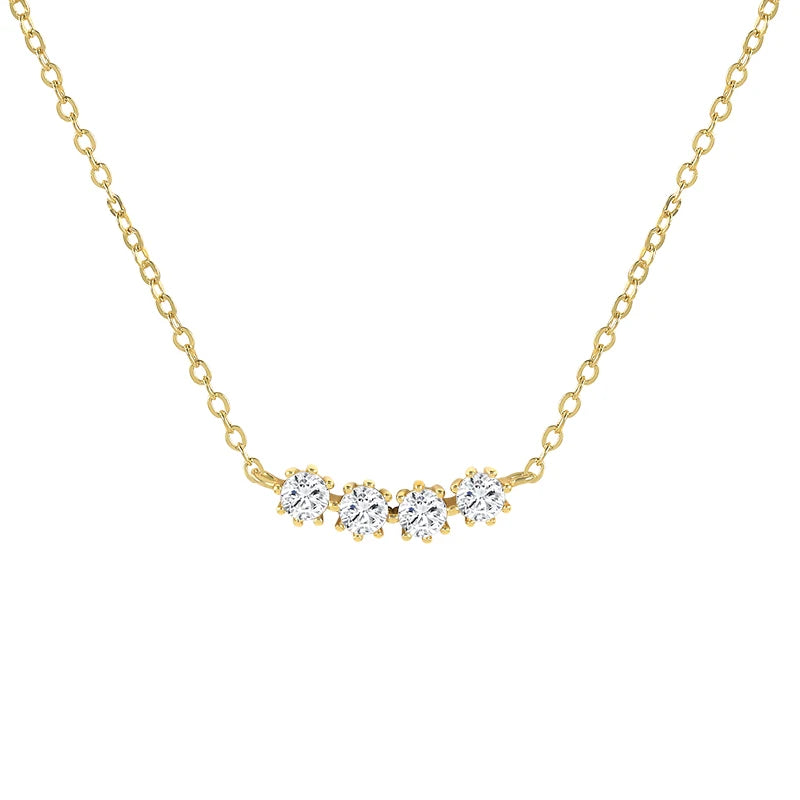 Women's Zircon Pendant Necklace - Elegant Crystal Jewelry