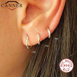 925 Sterling Silver Mini Hoop Earrings Circle Round Earring for Women