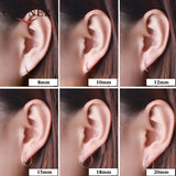 925 Sterling Silver Mini Hoop Earrings Circle Round Earring for Women