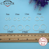 925 Sterling Silver Mini Hoop Earrings Circle Round Earring for Women