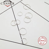 925 Sterling Silver Mini Hoop Earrings Circle Round Earring for Women