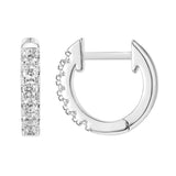 Sterling Silver Huggie Hoop Earrings for Party Engagement