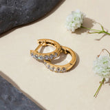 Sterling Silver Huggie Hoop Earrings for Party Engagement