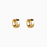925 Silver Heart Earrings Hoops Glossy Piercing Jewelry