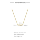925 Silver Zirconia Pendant Necklace for Women
