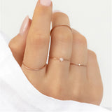 Elegant Flower Ring S925 Sterling Silver 18K Gold-Plated Birthday Gift