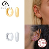 Women Hoop Earrings Horse Eye Diamond 925 Silver Party Gift