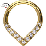 925 Silver Cartilage Stud Earrings Zircon Round Jewelry