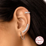 Crystal Eye Cross Insect Earrings 925 Sterling Silver Piercing Stud Earrings