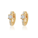 925 Silver Plated Round Earrings for Women