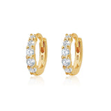 925 Silver Plated Round Earrings for Women
