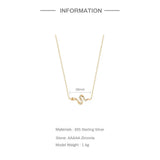 925 Sterling Silver Snake Shape Necklace for Women