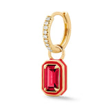 Colorful Enamel 925 Silver Drop Earrings for Women