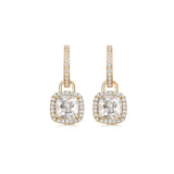 Crystal Diamond Earrings Silver 925 Zirconia Drop Earrings