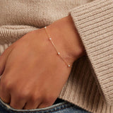 S925 Sterling Silver Pearl Chains Bracelet for Women Jewelry