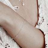 S925 Sterling Silver Pearl Chains Bracelet for Women Jewelry