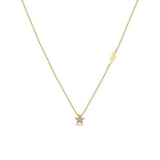 Star Lightning 925 Sterling Silver Necklace Women Initial Pendente Long Chain