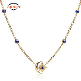 Sterling Silver Zircon Clavicle Chain Necklace for Women