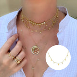 Sterling Silver Star Moon Pendant Necklace for Women