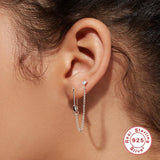 Trendy 925 Silver Tassel Earrings for Women