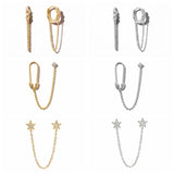 Trendy 925 Silver Tassel Earrings for Women