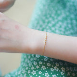 Sterling Silver S925 Gold-Plated Zircon Bracelet