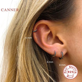 Micro-Set Zircon 925 Silver Earrings for Women