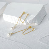 Tassel Pearl 925 Sterling Silver Earring Drop Earrings Gift