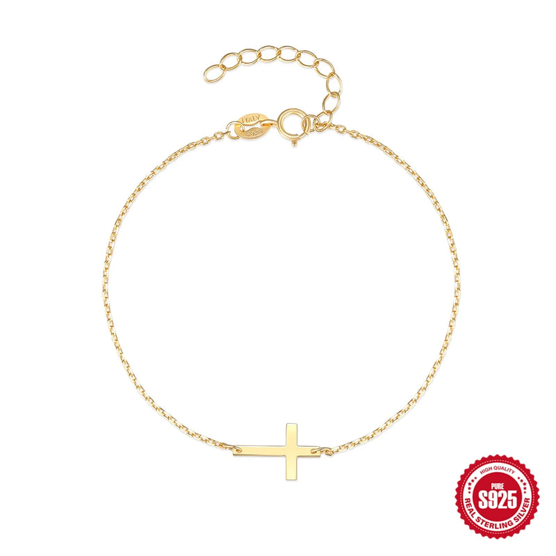 Sterling Silver Bracelet For Women 18K Wedding Party Chain