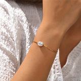Irregular Pearl Bracelet S925 Sterling Silver Personality Women Gift