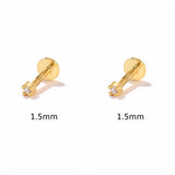 925 Sterling Silver Zircon Stud Earrings for Women Girls