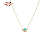 925 Silver Zircon Choker Pendant Necklace for Women