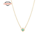 925 Silver Zircon Choker Pendant Necklace for Women