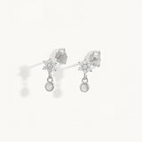 925 Silver Moon Star Snake Butterfly Stud Earrings