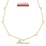 Triangular Crystal Necklace Silver 925 Jewelry