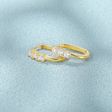 U-Shaped 925 Sterling Silver Earring Hoop Earrings Mom Gift