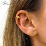 Vintage 925 Sterling Silver Honey Bee Ear Cuff Earring