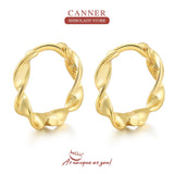 Wave Twist Silver Earring Drop Earrings 18K Wedding Party Fine Jewelry